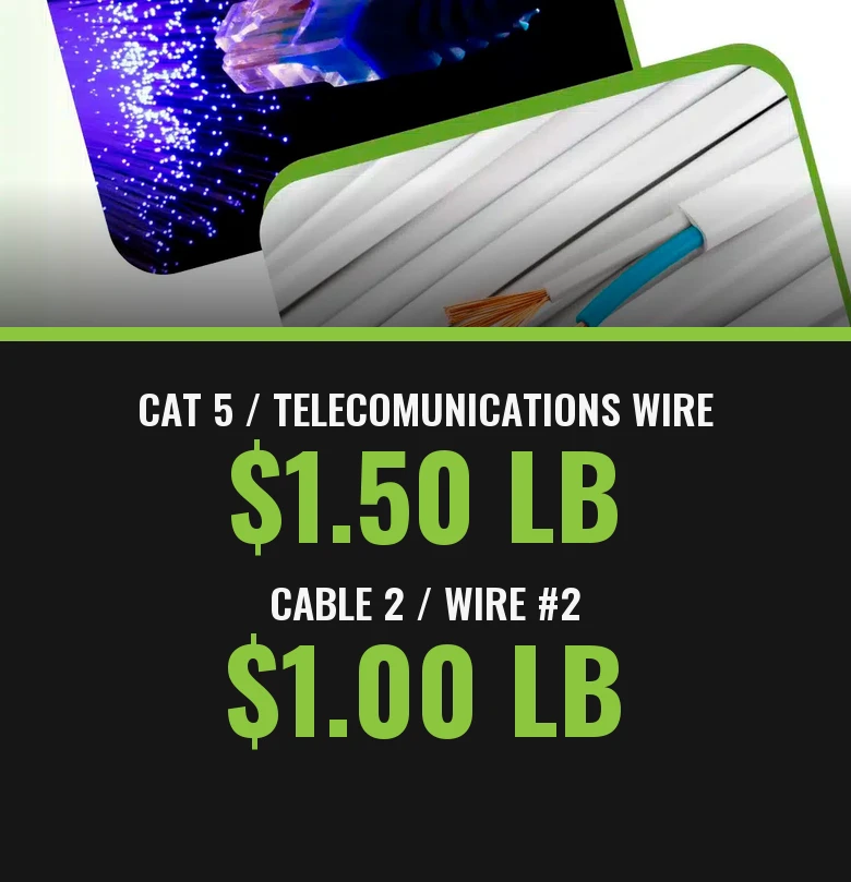 CAT 5 Prices Mobile CAT 5 cable scrap prices Miami