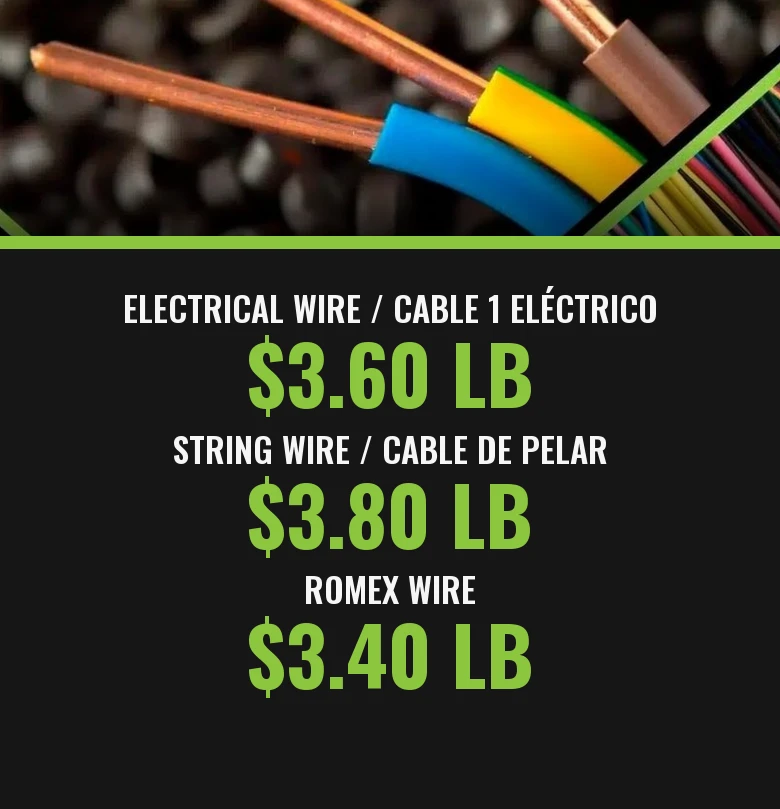 Electrical Wire Prices Mobile Electrical wire scrap prices Miami