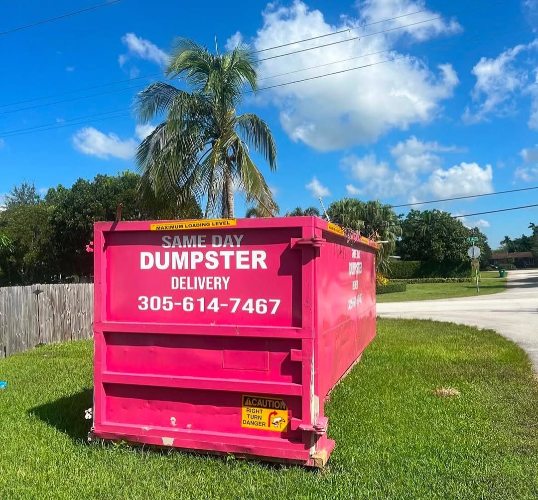 Same day dumspter rental doral