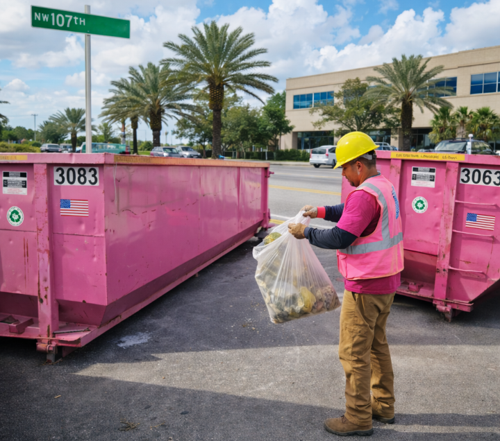 Dumpster delivery in Doral fl