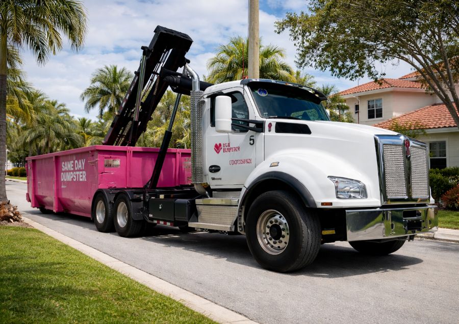 Dumpster delivery in Doral